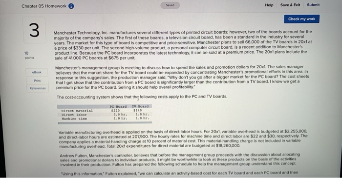  Chapter 05 Homework Help Save & Exit Submit Check my work