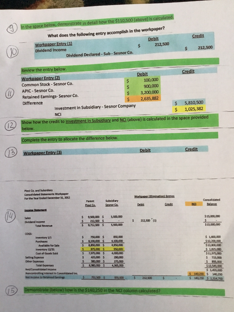 Co. Debit Credit Balance Retained Earnings 1/1 Beg. Of Current Year $
