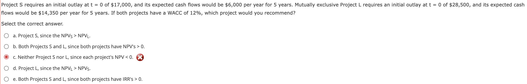  flows would be $14,350 per year for 5 years. If both