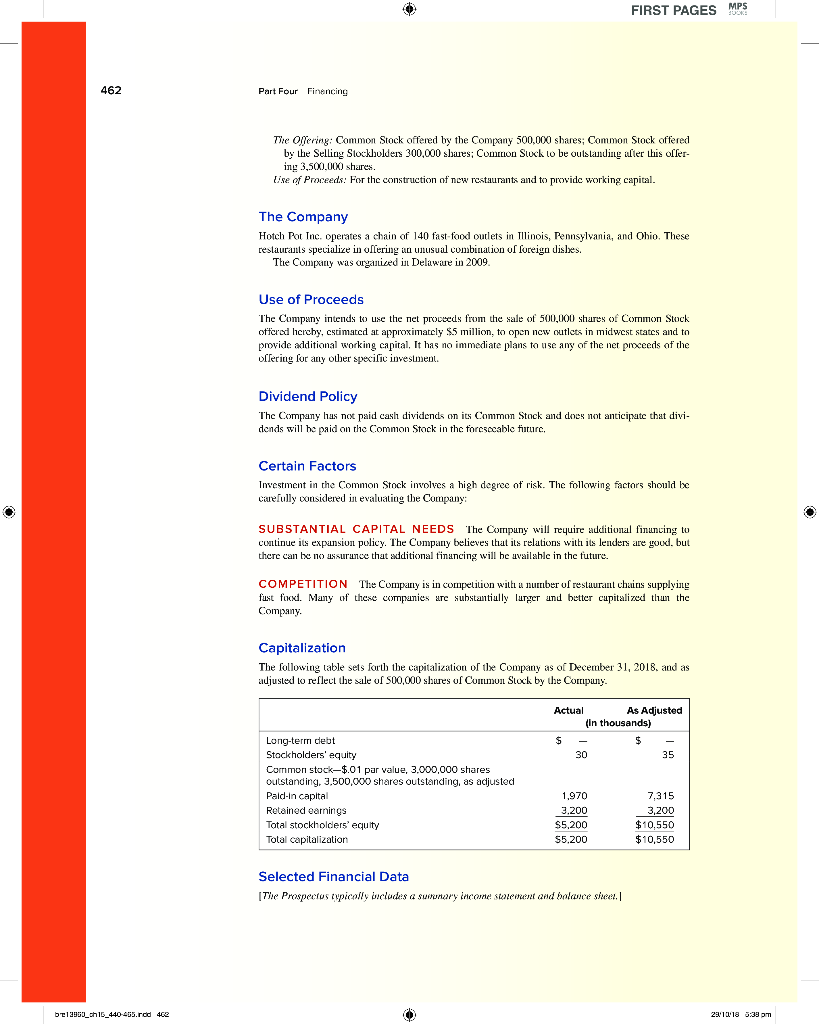 issue of this size? d. Suppose that on the first day of