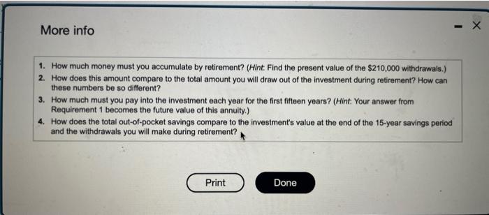 value of the $210,000 withdrawals.) 2. How does this amount compare to