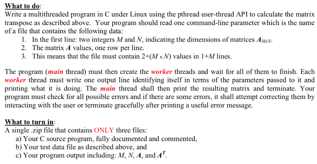 to perform a fast matrix transposition (if you have enough CPU/GPU cores).