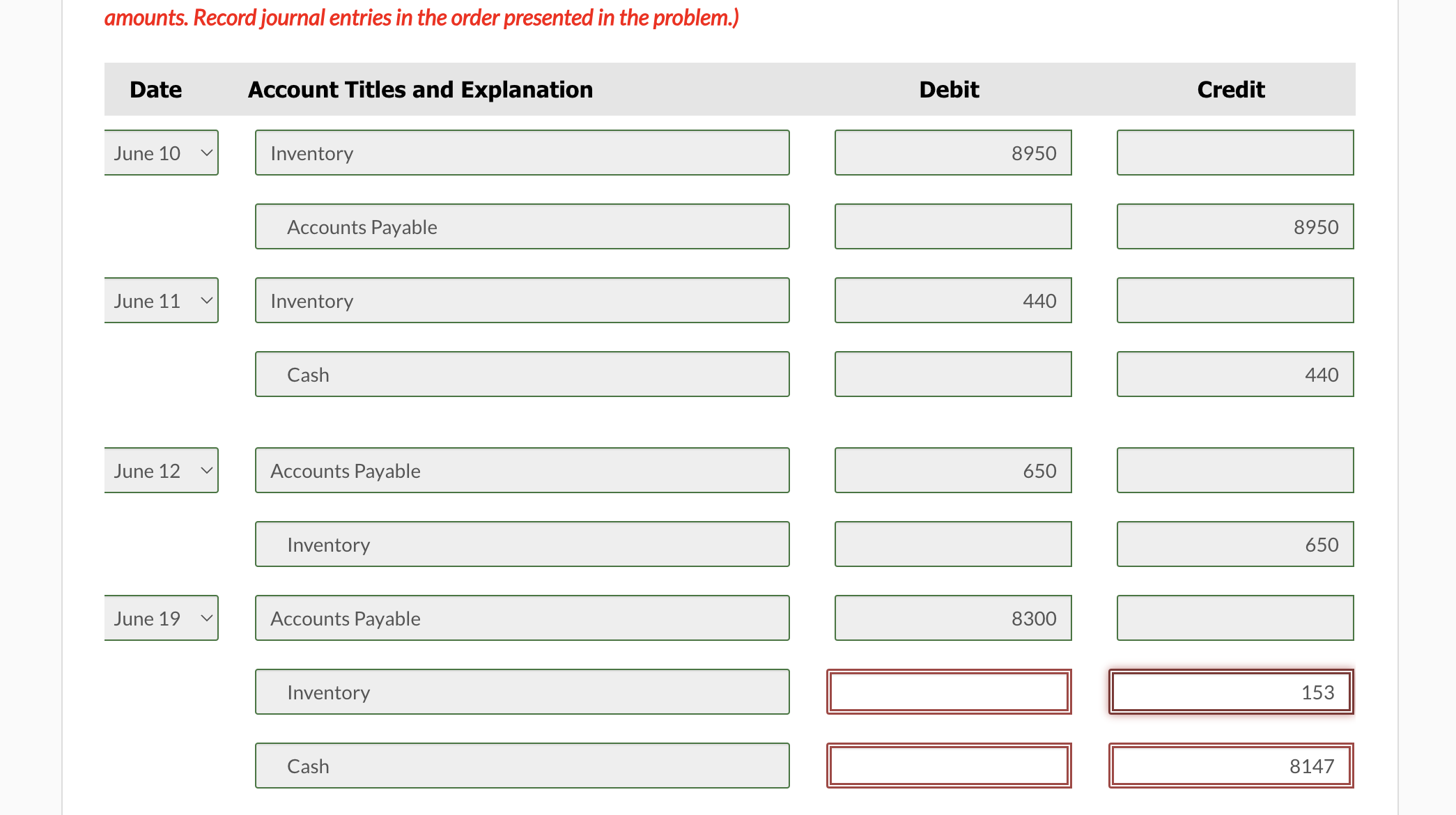 $8,950 of merchandise on account from Swifty Company, FOB shipping point, terms