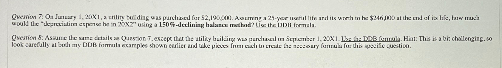  Use EXCEL formula to answer the questions. Question 7: On January