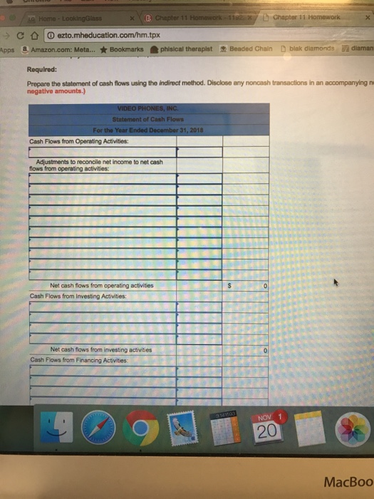 information for Video Phones, Inc., are provided. VIDEO PHONES, INC Income Statement