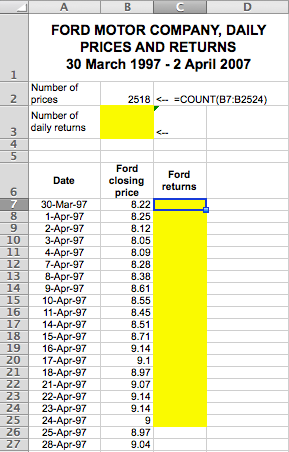 2. On the spreadsheet with these problems there is a sheet with
