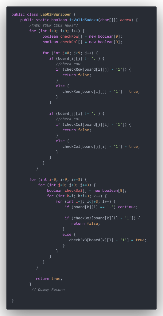 Does this code have a more optimal solution than the one implemented?
