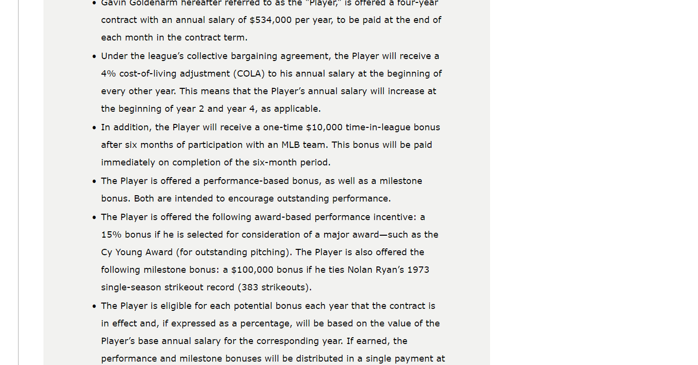 at the beginning of the next contract year. Although this proposal describes