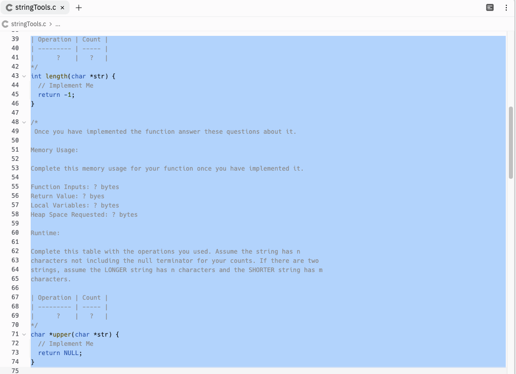 help with this homework in c program I included all files below