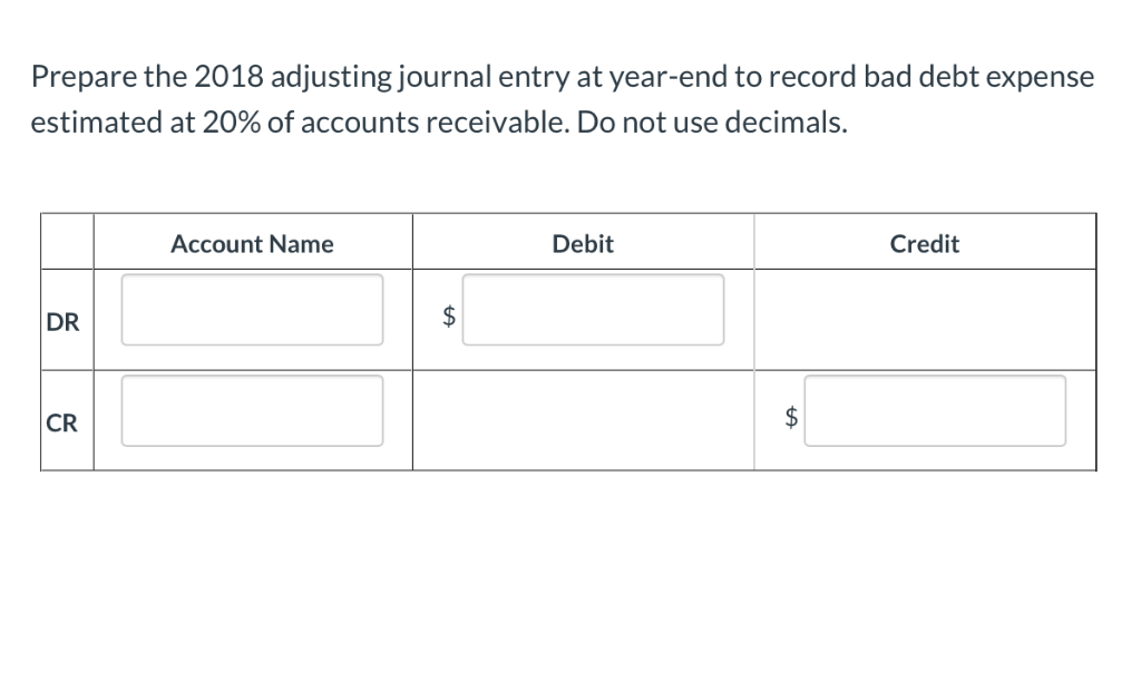 Realizable Value Compute the net realizable value (net accounts receivable) presentation after