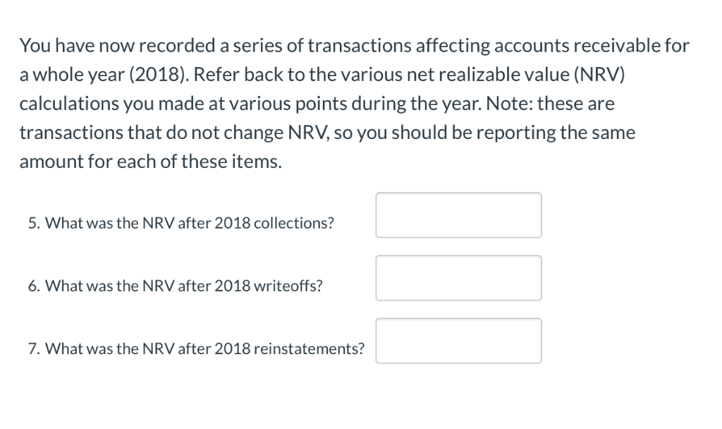 the journal entry to record $25,000 of write-offs in 2018. Do not