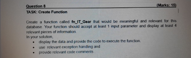  please help using SQL plus or SQL developer STOCK \table[[STOCK_ID,STOCK_TYPE,STOCK_MODEL_,MANUFACTURER],[12345,Desktop,Proline K100,Acer],[54321,Laptop,J55,Mecer],[78945,Server,HP9000,Samsung],[98754,Laptop,Aspire