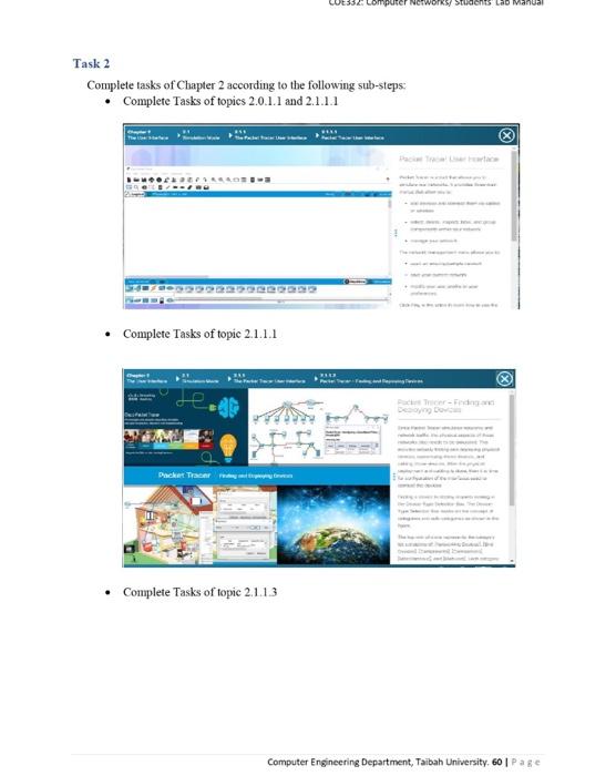 and how to create a simple network asing Packet Tracer. - To