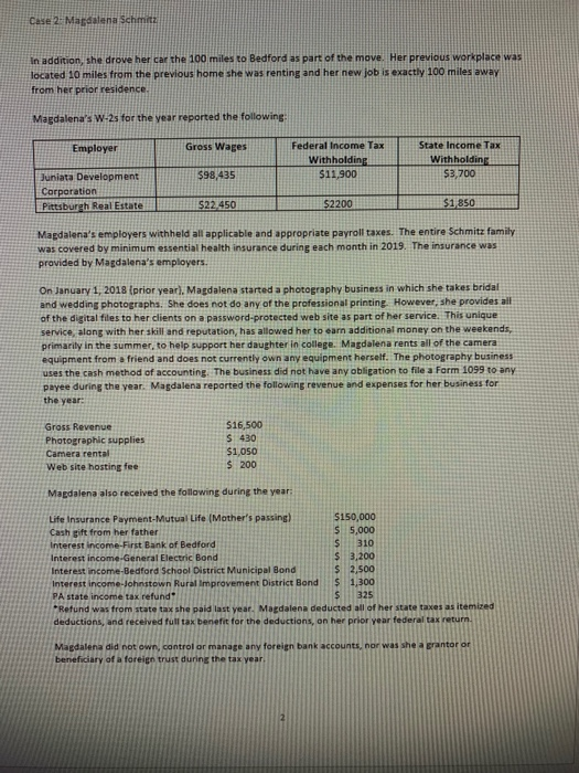 Case 2 Magdalena Schmitz Magdalena Schmitz has undergone some major changes in