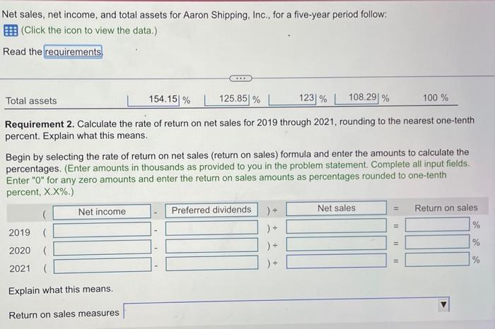 the base year and round to the nearest percent. 2. Calculate the