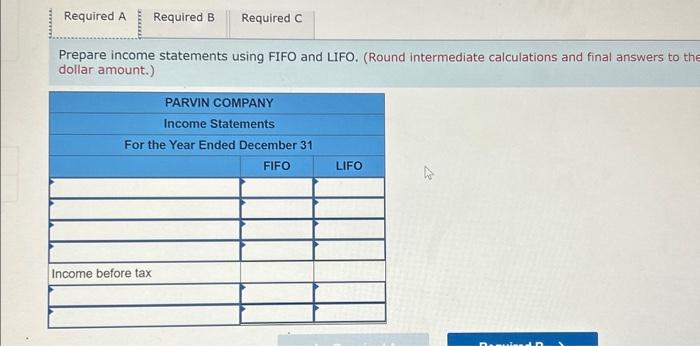 final answers to th dollar amount.) Determine the cash flow from operating