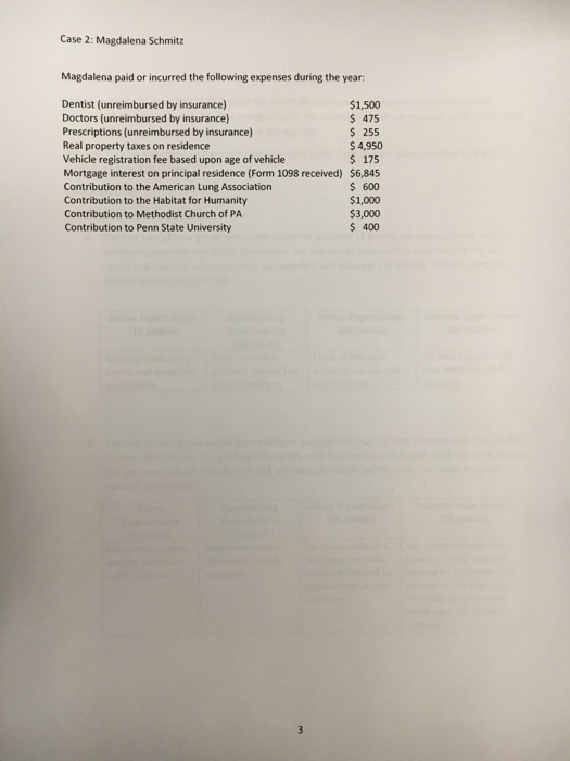 would like to determine her federal income tax under the filing status