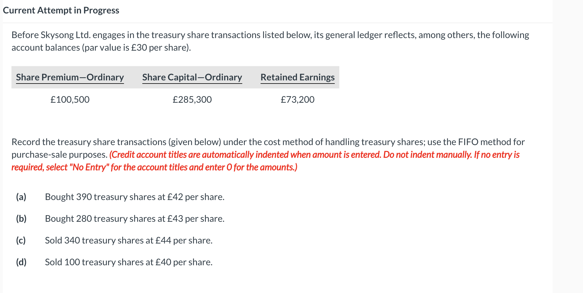  Current Attempt in Progress Before Skysong Ltd. engages in the treasury