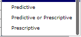data analysis (descriptive, diagnostic. predictive, or prescriptive). Type of Data Analysis Data