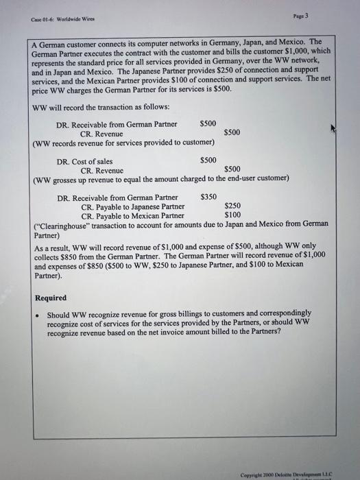 to multinational corporations. The company can connect a customer's networks to deliver