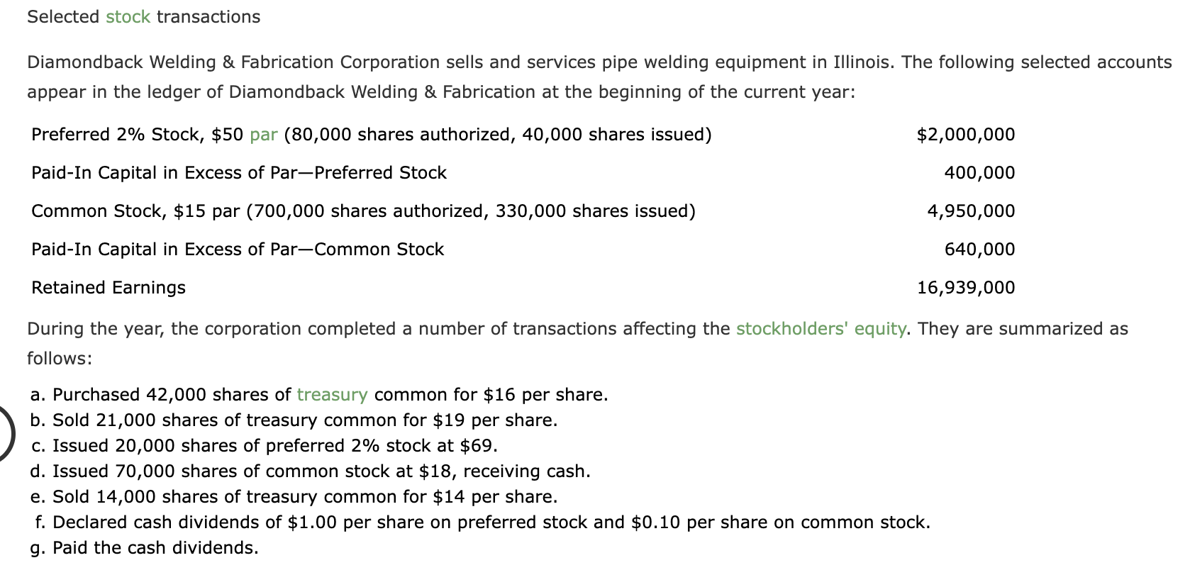  please help me solve the amounts for f & g!!! THE