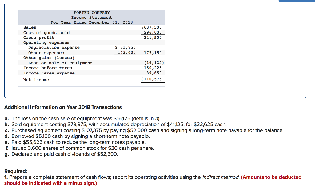 information applies to the questions displayed below.] Forten Company, a merchandiser, recently