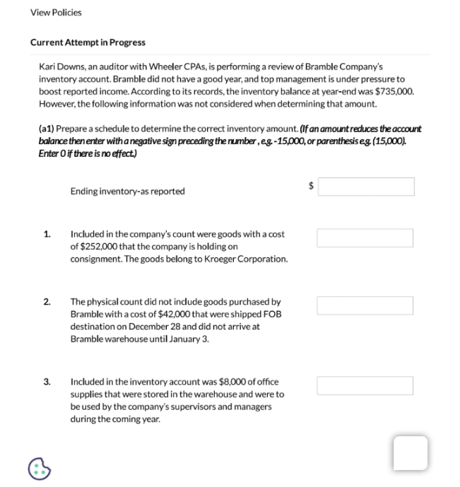 Current Attempt in Progress Kari Downs, an auditor with Wheeler CPAs,