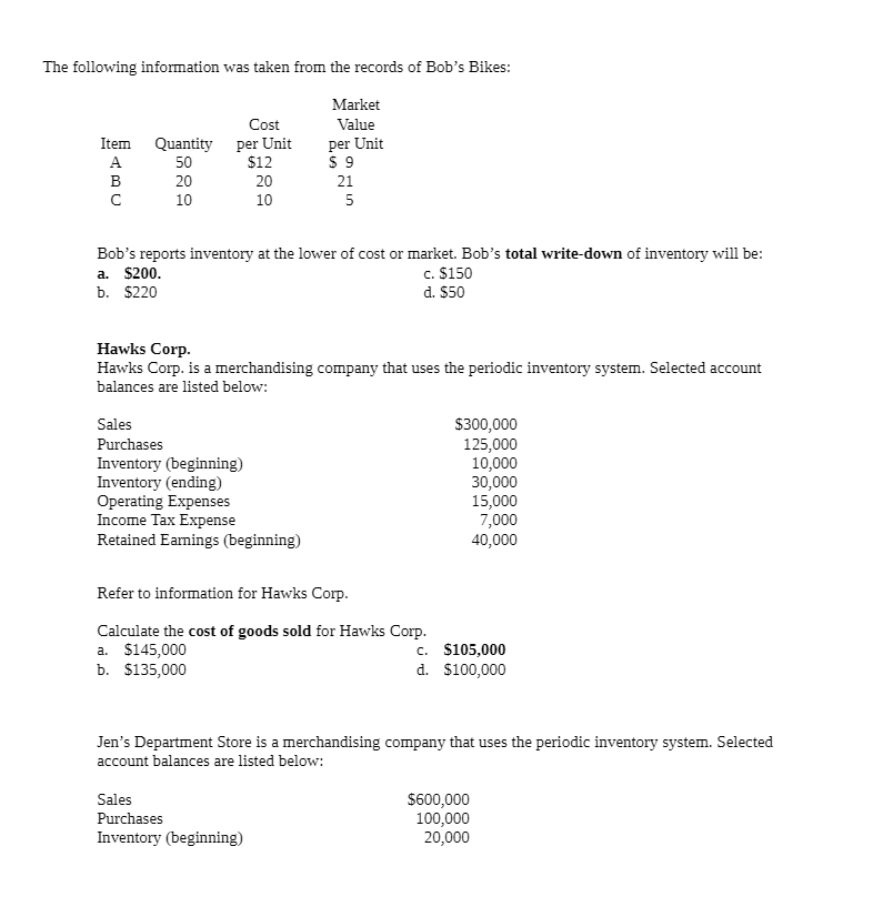 inventory system June1 June5 June 14 On hand, 50 units @ $7.50