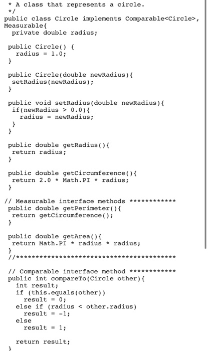 but is not a reasonable choice for the definition of the class
