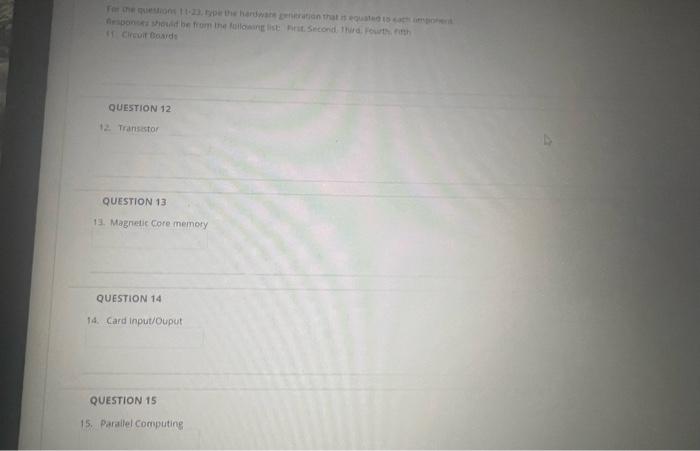 QUESTION '2 QuEsr10N 13 QUESTION QUESTION 15