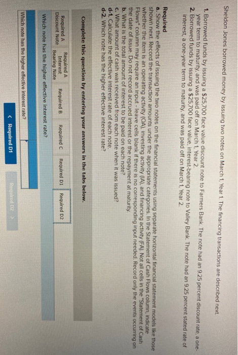 statement of cash flows? Complete this question by entering your answers in
