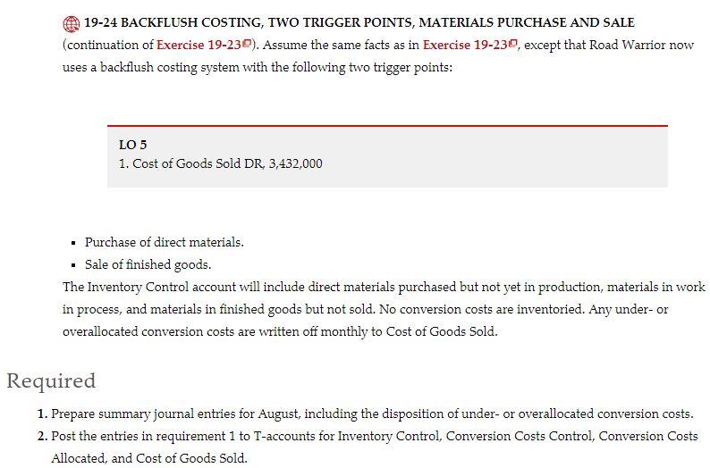 AND SALE (continuation of Exercise 19-240). Assume the same facts as in