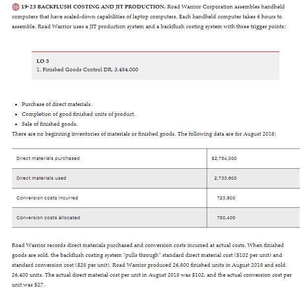 Exercise 19-240, except now Road Warrior uses only two trigger points, the