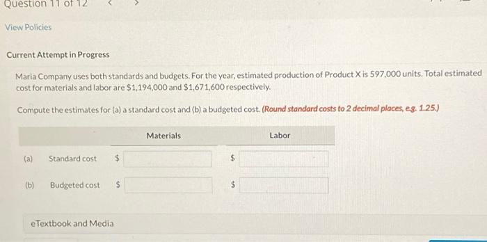 I need it fast Current Attempt in Progress Maria Company uses bothstandards
