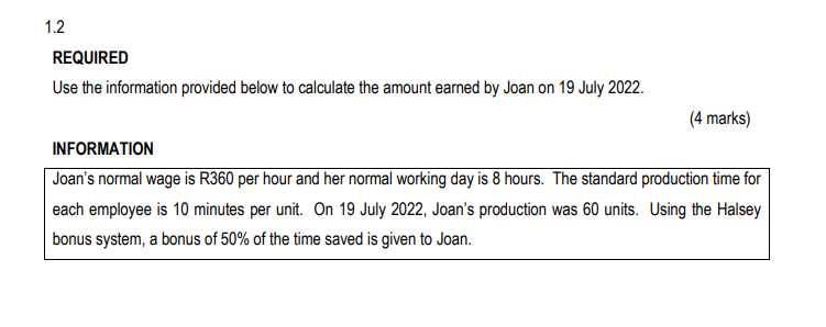provided below for the stated transactions. (4 marks) INFORMATION The following transactions