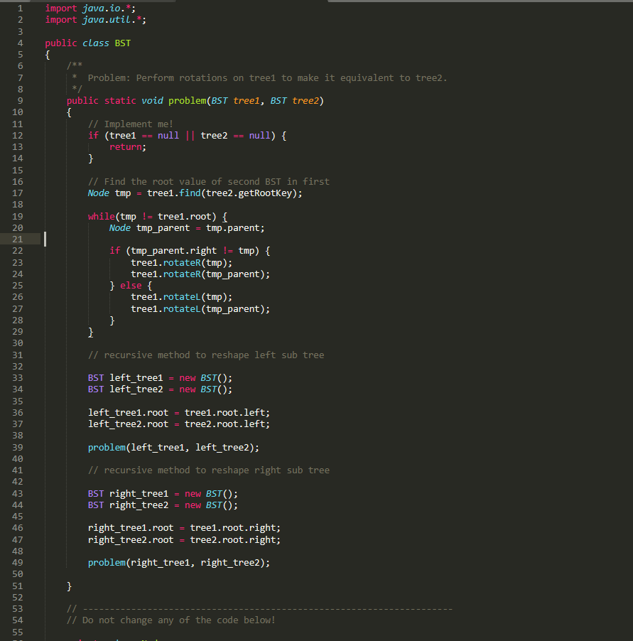 i mport i mport public java. to. java.utiL . class BST Problem:
