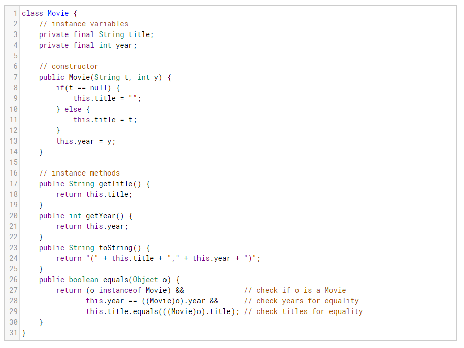 implements BankAccount { public String getType() { return "Savings" ; class CheckingAccount