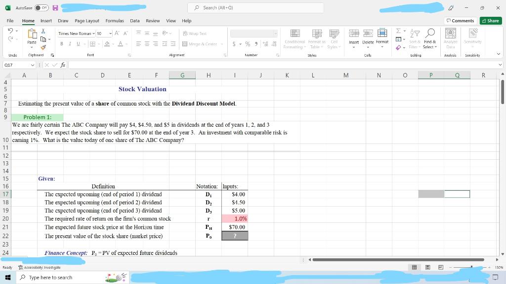  AutoSave H Off Home Insert Drawi Page Layout Formulas Data: Review