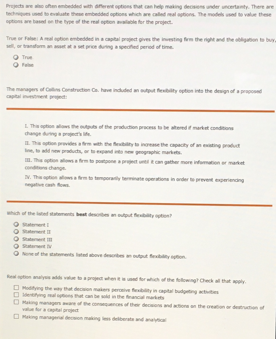  Projects are also often embedded with different options that can help