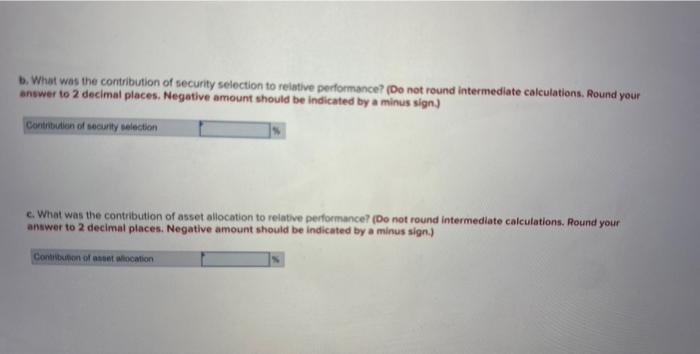 of a money manager in a recent month. The table represents the