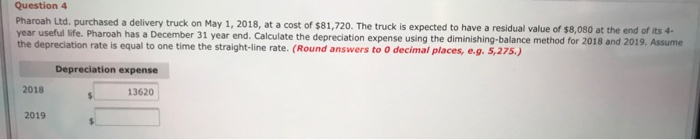 Incurs these expenditures in purchasing a truck: invoice price $46.090; installation of