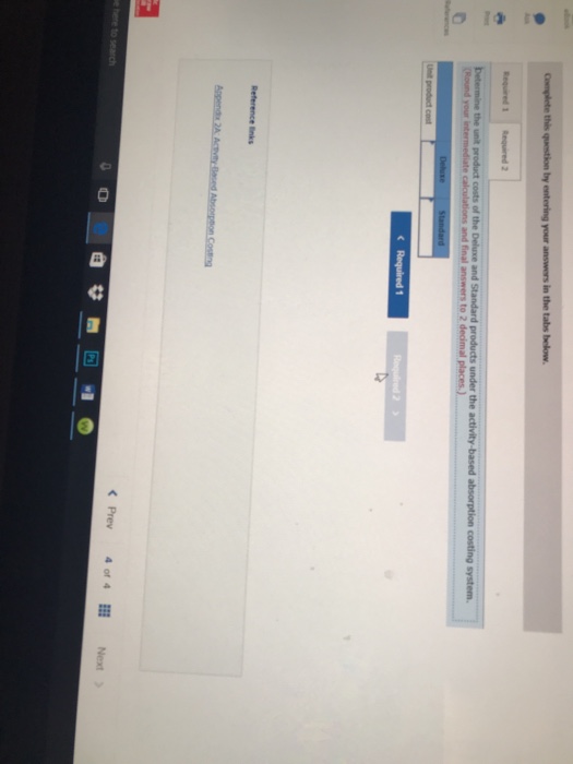 overhead applied to 77,000 DLHS the unt product costs of the Deluxe