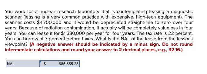 Please provide correct answer. You work for a nuclear research laboratory that