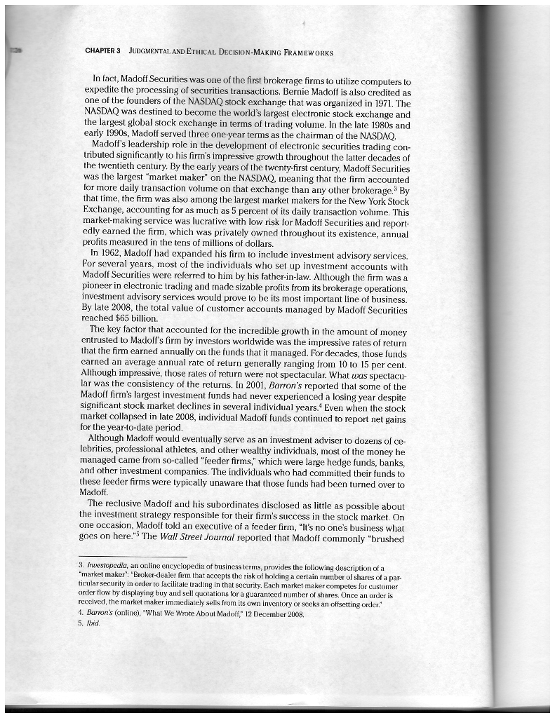 help! Review the Madoff Securities case Write a four to five (4-5)