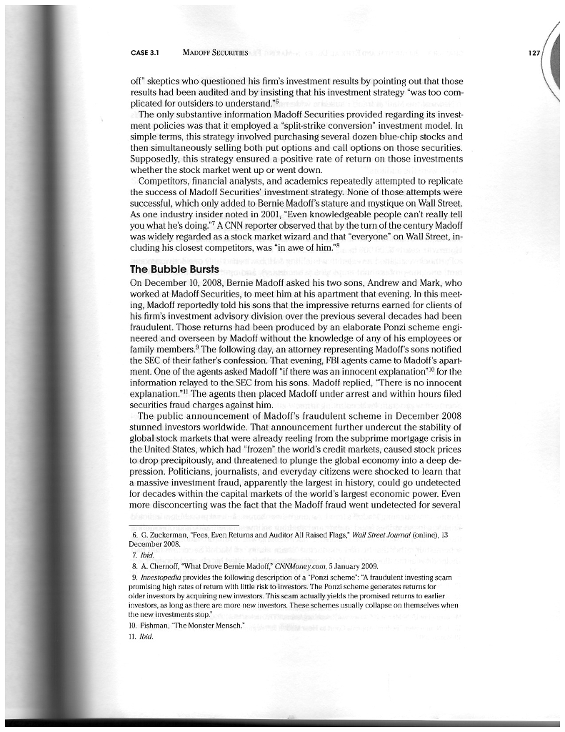 page paper in which you: 1) Determine the regulatory oversight that was