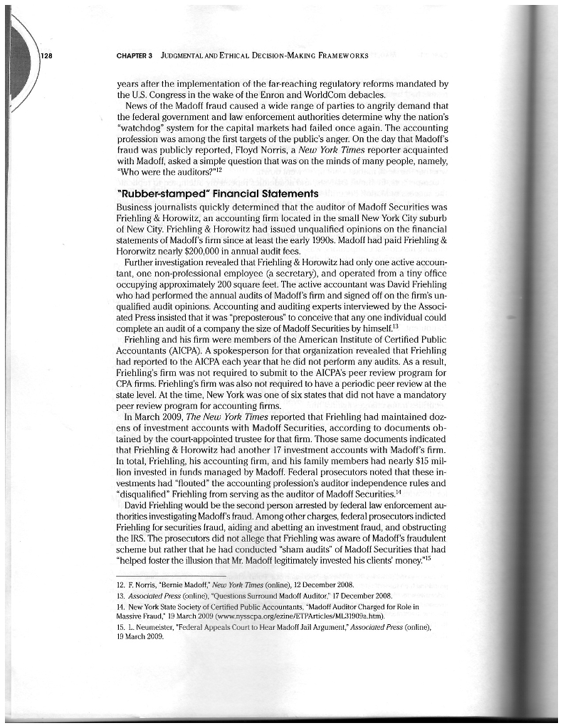 in place while the Ponzi scheme was operating, and speculate on the