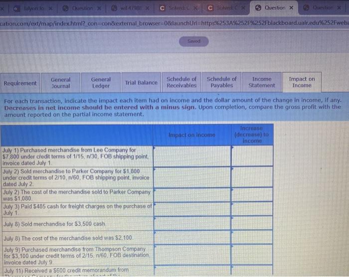 $1,000 July 3 Paid $485 cash for freight charges on the purchase
