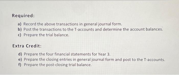 the following normal balances: Journal Entry Workshop: COMPREHENSIVE PROBLEM - CHAPTER 3