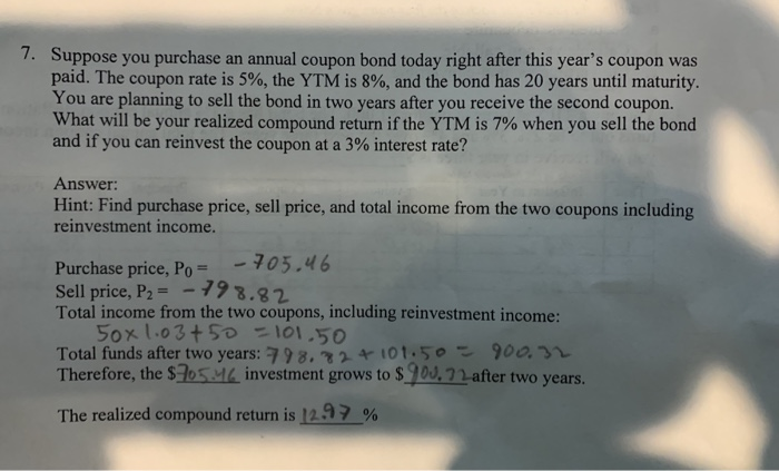  show work using a calculator 7. Suppose you purchase an annual