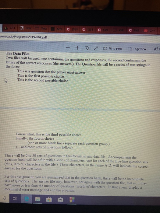 show, much like the many popular TV shows. The program will read